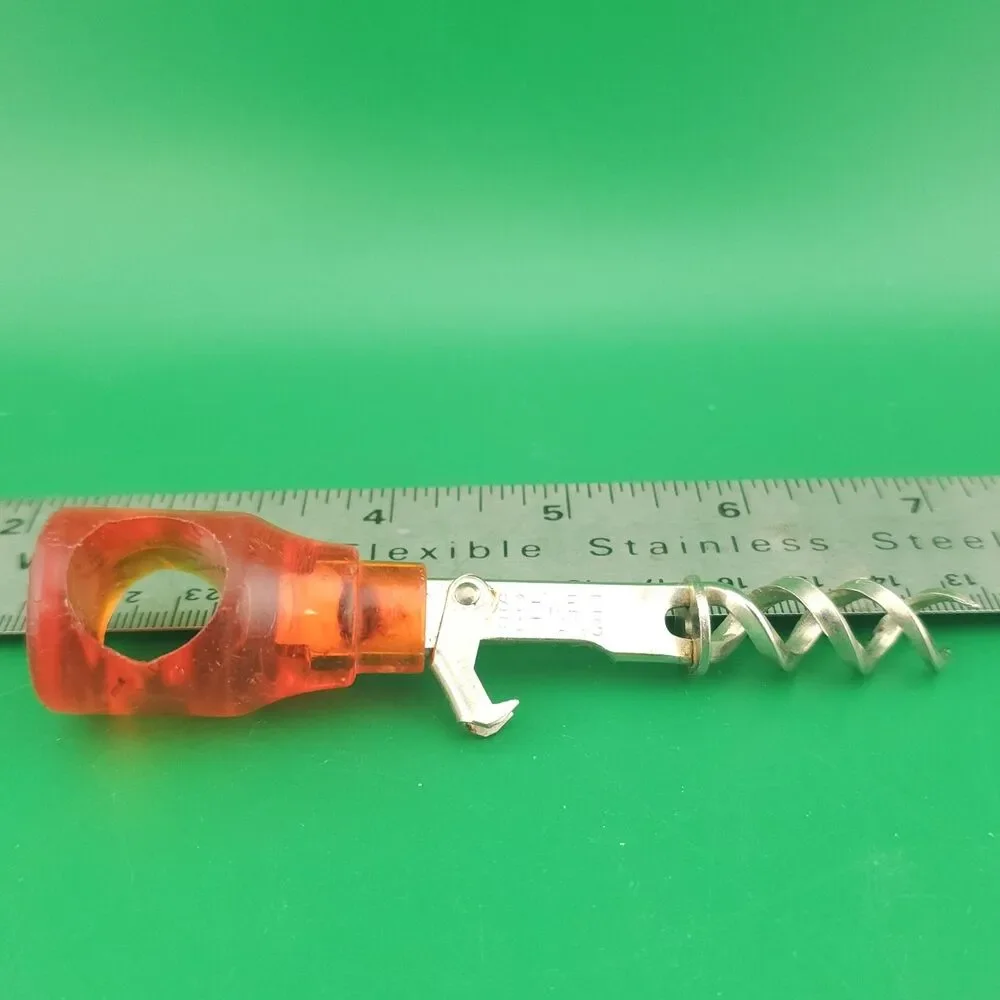 Swiss made SCHWEIZ MAXRAM twin corkscrew Travel Double Orange Missing Cover
